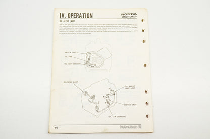 OEM Honda Shop Manual EM500 EM600