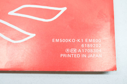 OEM Honda Shop Manual EM500 EM600