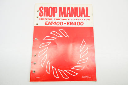 OEM Honda Shop Manual Portable Generator Em400 ER400