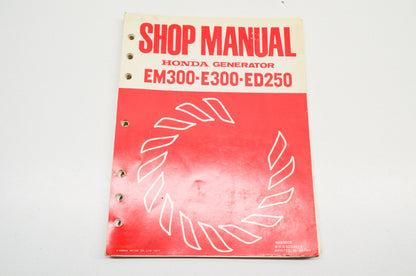 OEM Honda Shop Manual Generator EM300 E300 ED250