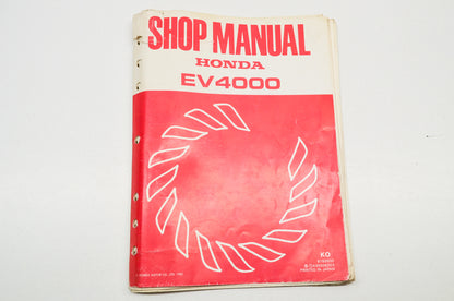 Honda 6189500 Shop Manual Ev4000