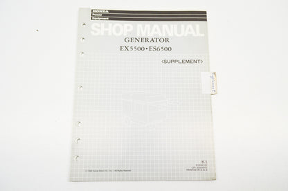 OEM Honda Shop Manual Supplement EX5500 ES6500