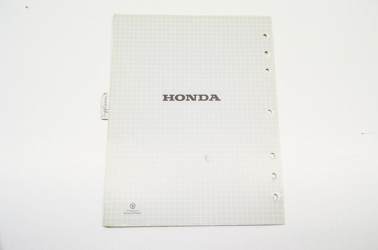 OEM Honda Shop Manual Supplement EX5500 ES6500