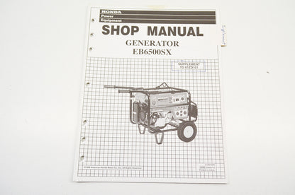 OEM Honda Shop Manual Supplement Generator EB6500SX