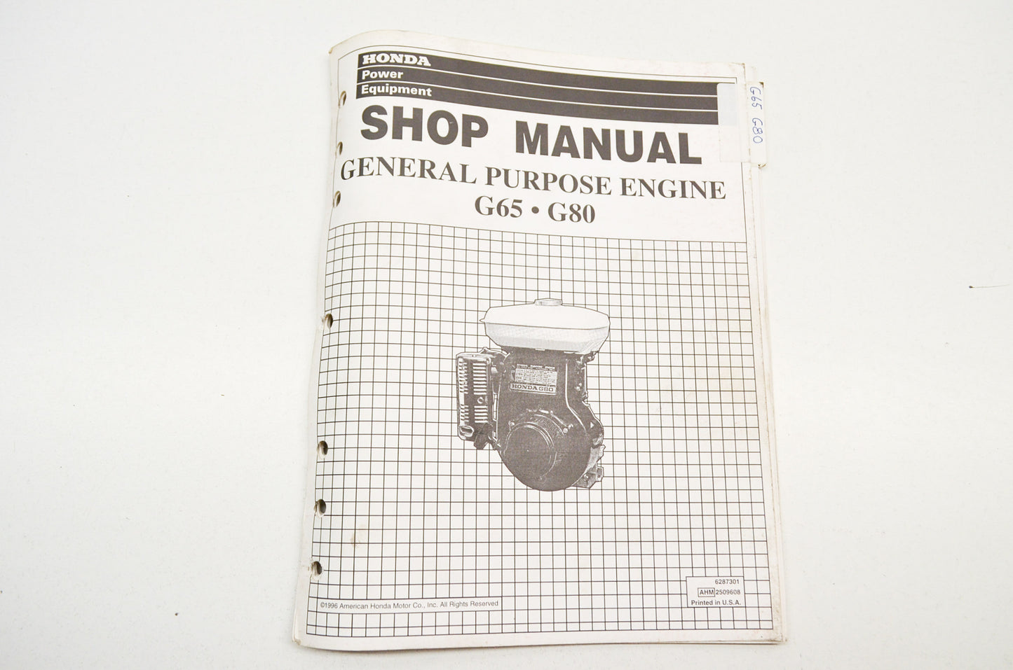 OEM Honda 6287301 Service Manual G65-G80
