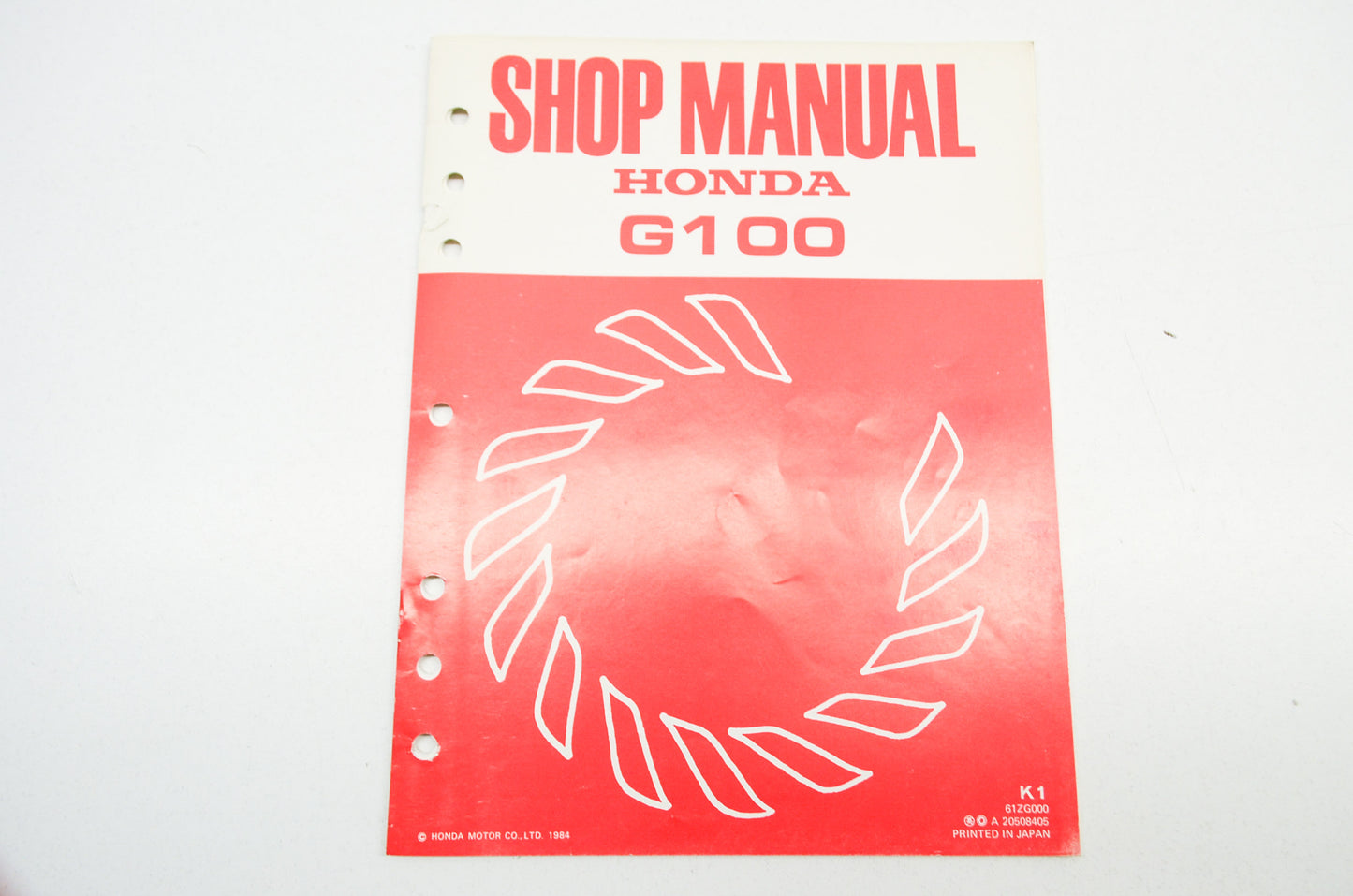 OEM Honda 61ZG000 Shop Manual G100