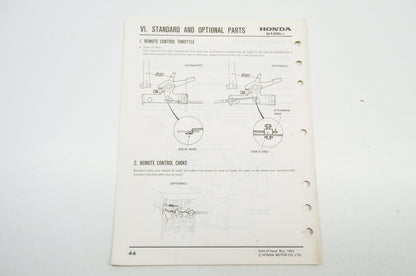 OEM Honda 61ZG000 Shop Manual G100