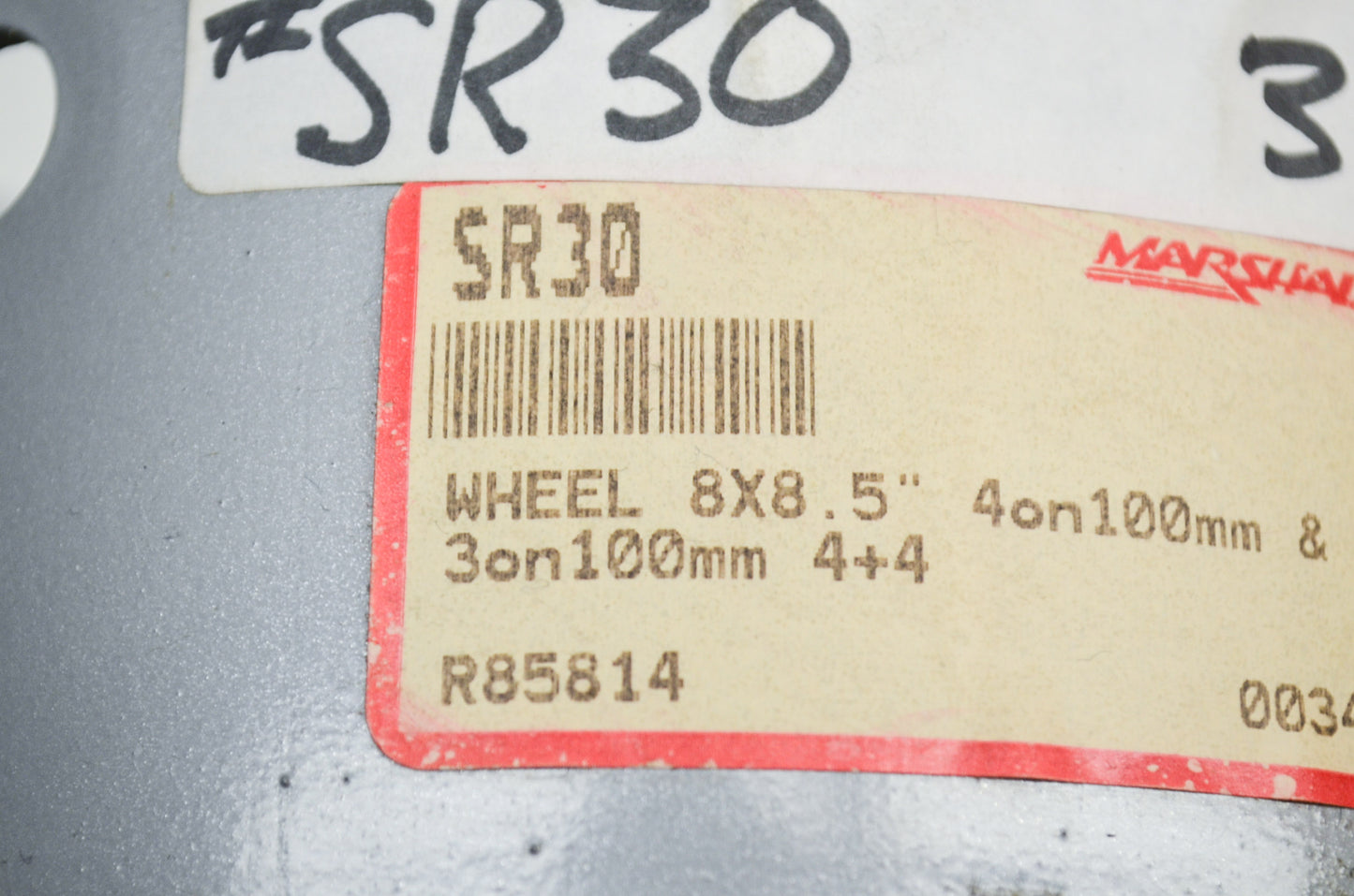8x8.5 4x100mm and 3x100mm Wheel Qty 2 NOS