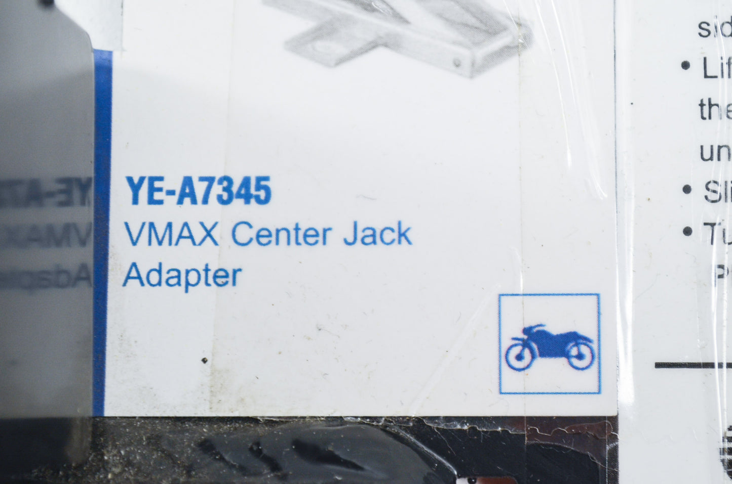 New OEM Yamaha K&L Supply Vmax Center Jack Adapter NOS