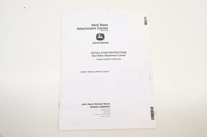 OEM John Deere Installation Instruction Skid Steer