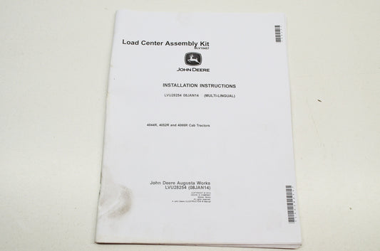 OEM John Deere Installation Instructions Load Center Assembly Kit