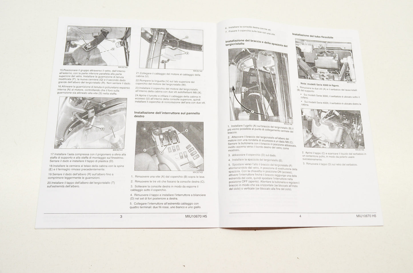 OEM John Deere Installation Instructions Rear Wiper Kit