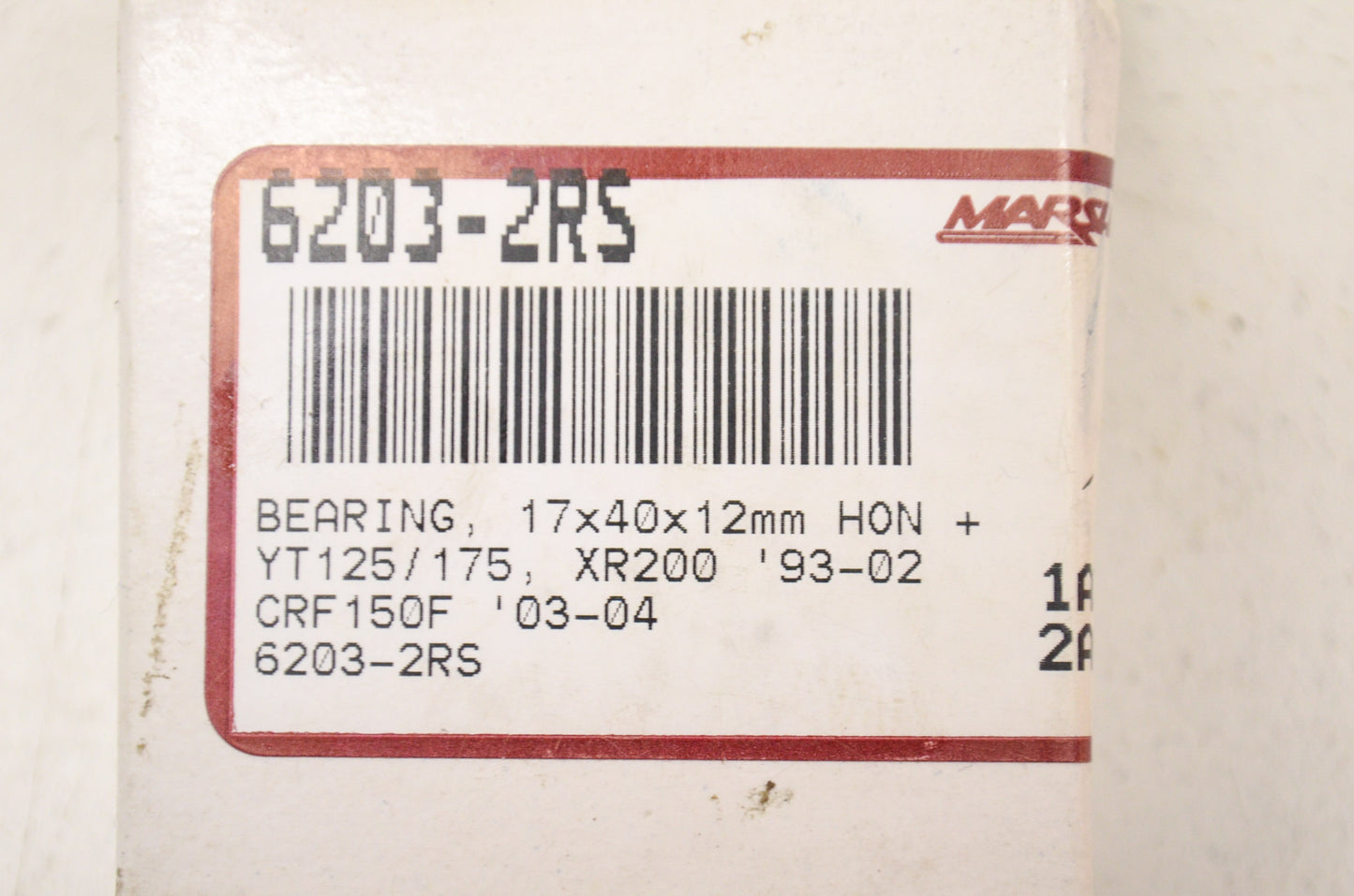 New Marshall Bearing Qty 3 Honda YT 125 175 XR200 CRF150F NOS