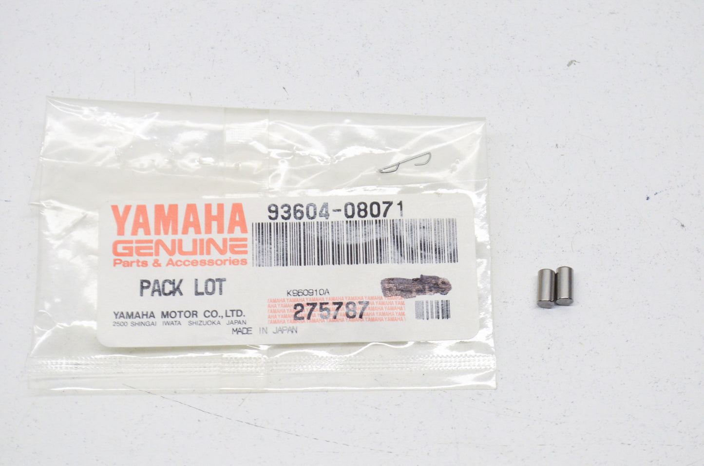 OEM Yamaha 93604-08071-00 Dowel Pin Qty 2 NOS