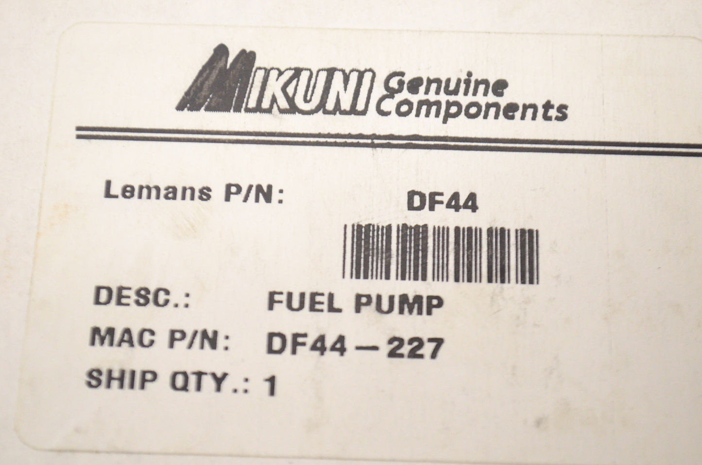 Mikuni Fuel Pump