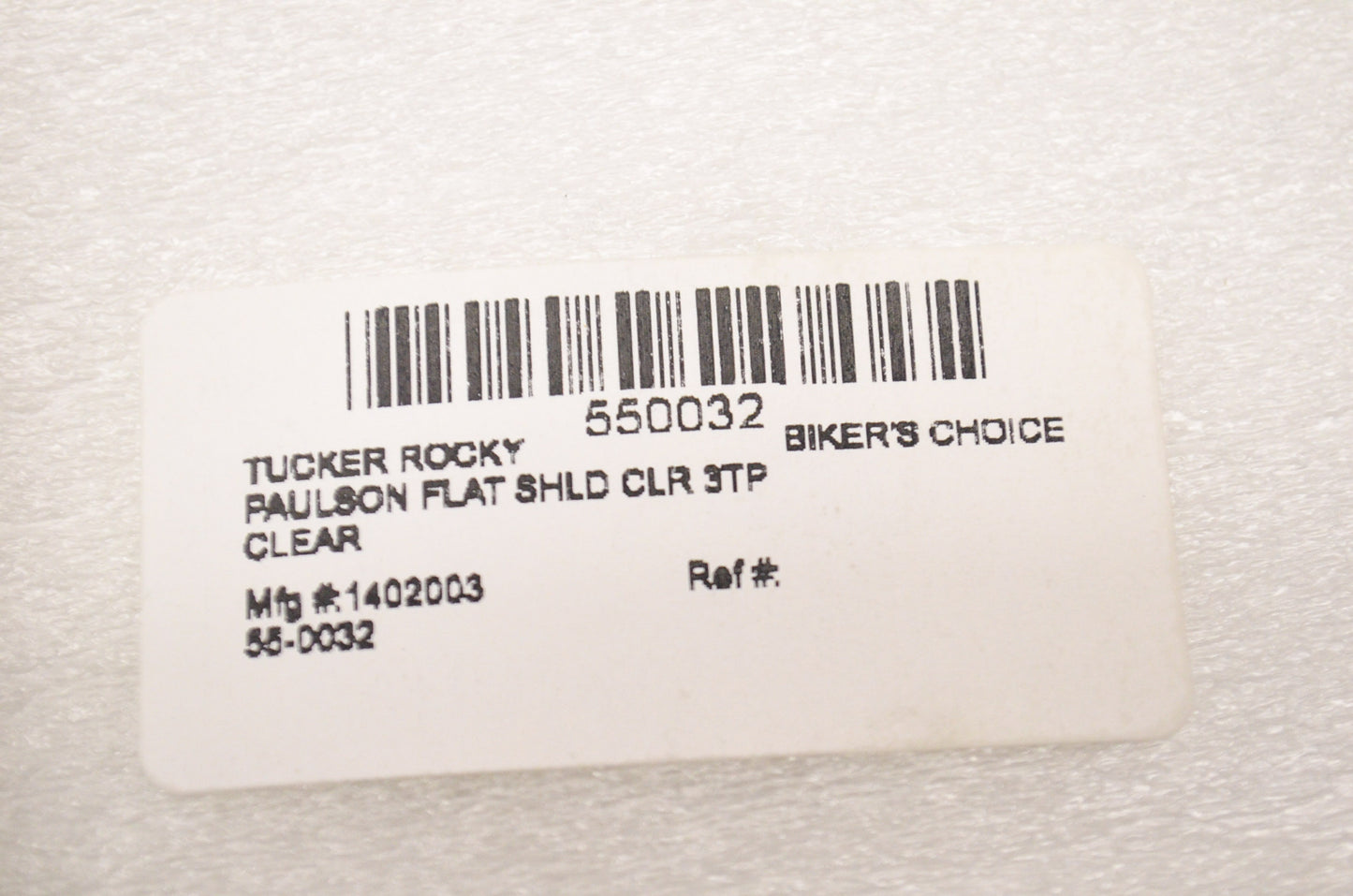 Clear Flat Shield NOS