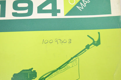 OEM Honda 31VA5000, 00X31-VA5-0000 Owner's Manual Rotary Mower HR 194