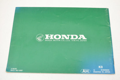 OEM Honda 3196300, 00X31-963-0000 Owner's Manual Rotary Mower HRA-21