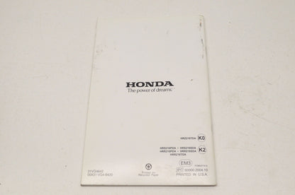 OEM Honda 31VG4642, 00X31-VG4-6420 Owner's Manual Rotary Mower Harmony II