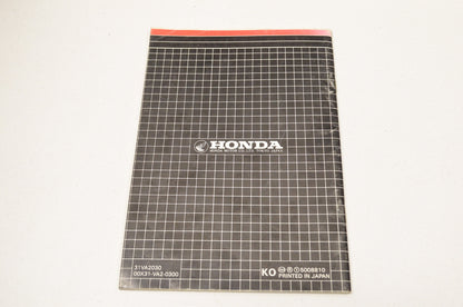 OEM Honda 31VA2030 Owner's Manual HRS21 NOS