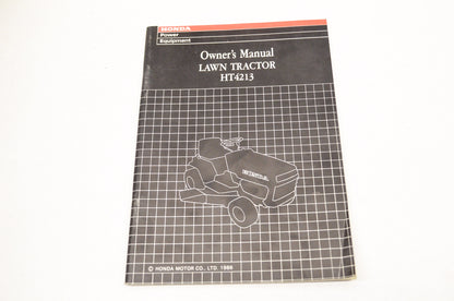 New OEM Honda Owner's Manual Lawn Tractor HT4213 NOS