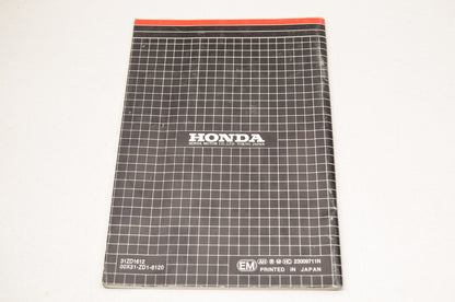 New OEM Honda Owner's Manual EB6500SX NOS