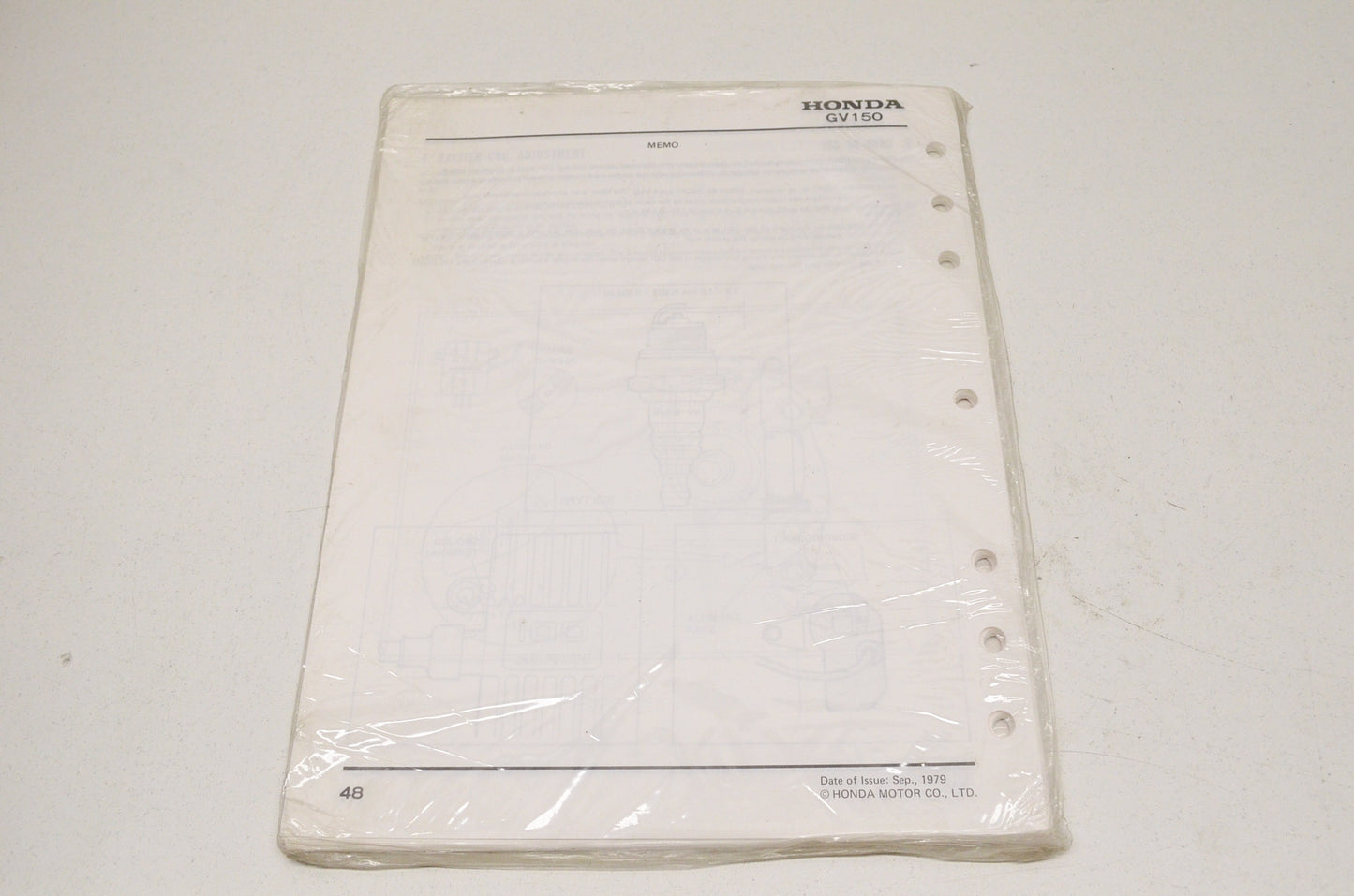OEM Honda 6188800 Shop Manual GV150 NOS