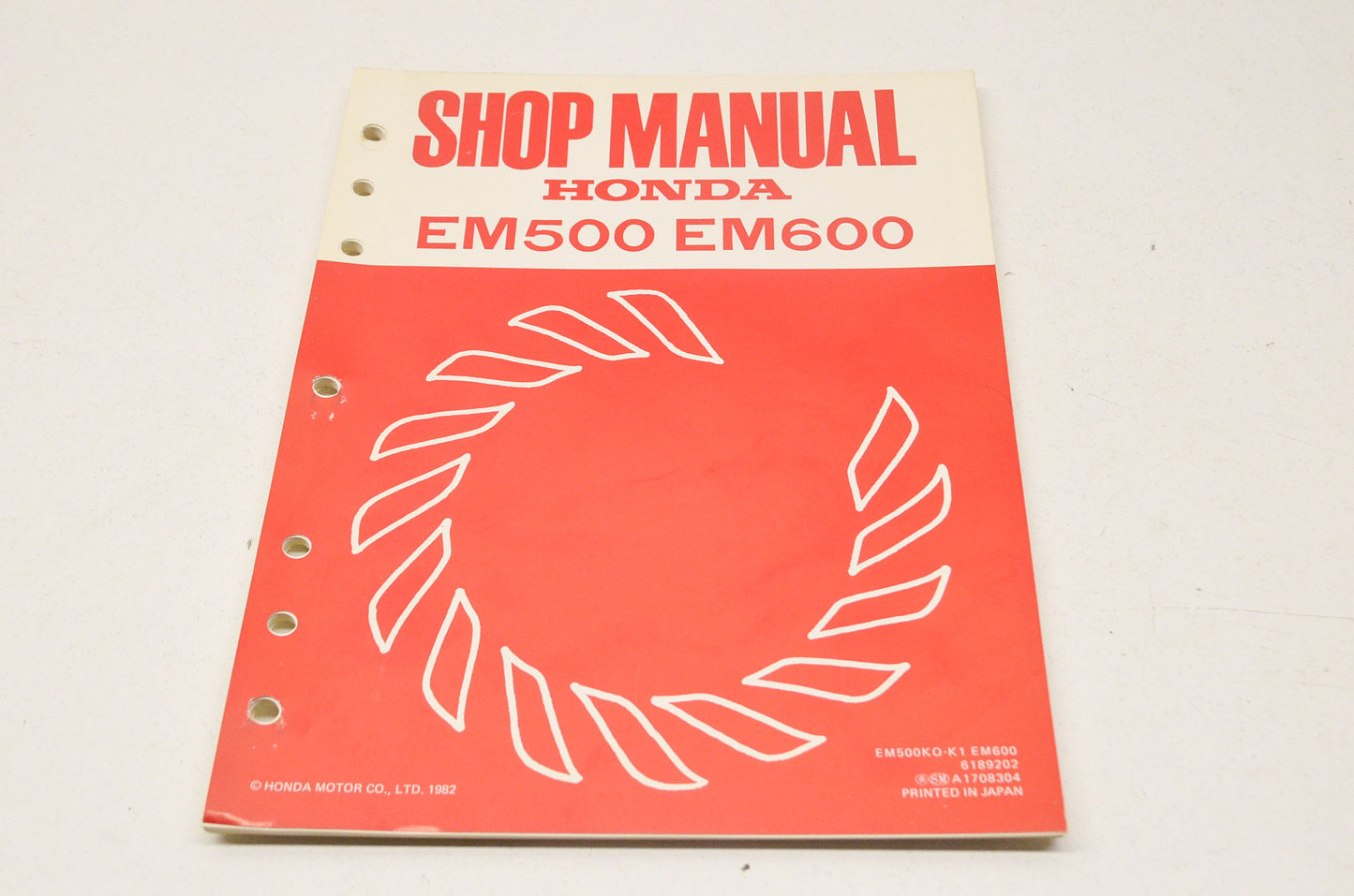 Shop Manual EM500/ EM600 NOS