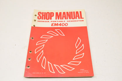 Shop Manual Portable Generator EM400