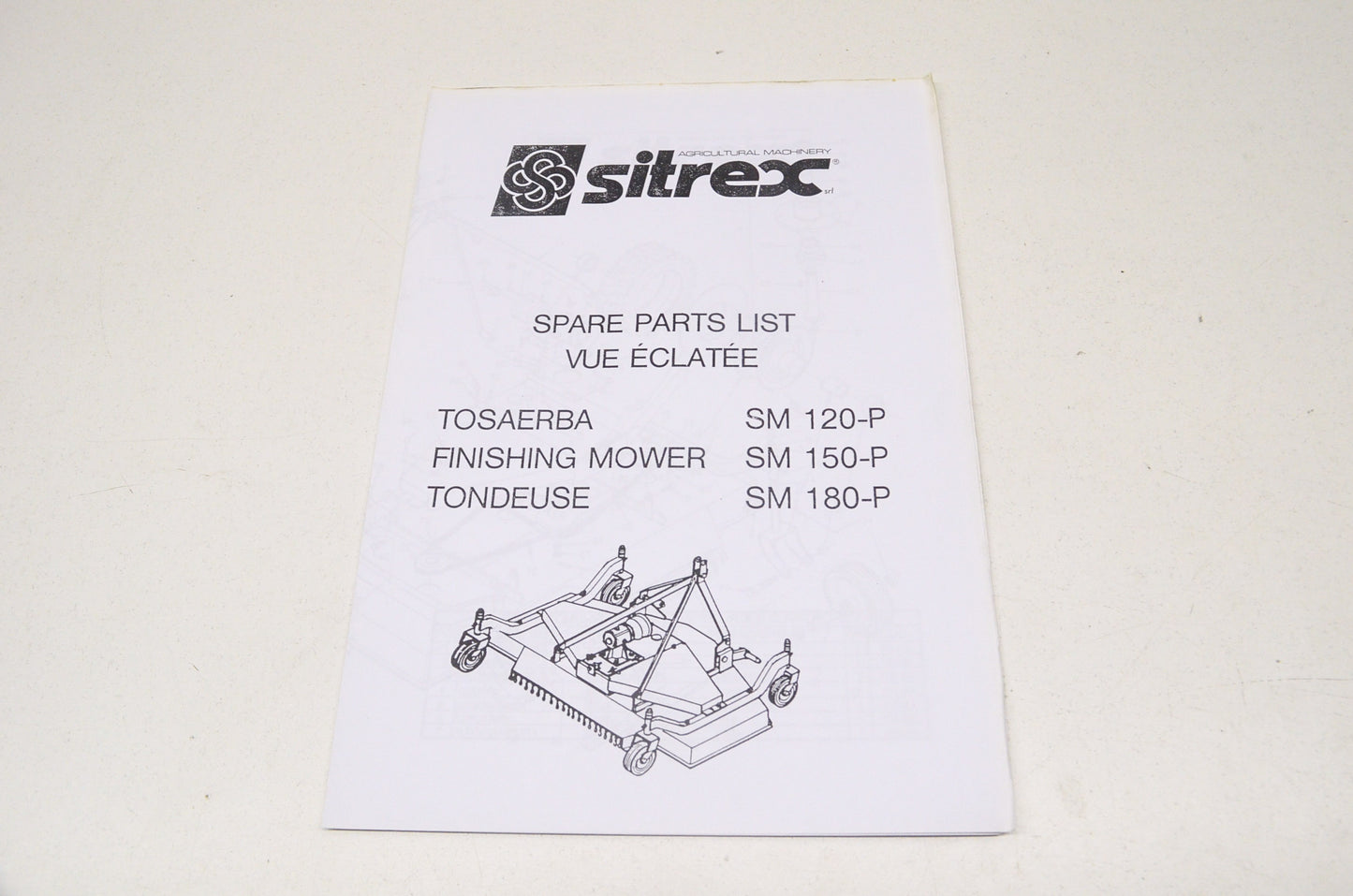 Sitrex Manual Finishing Mowers SM 120-150-180