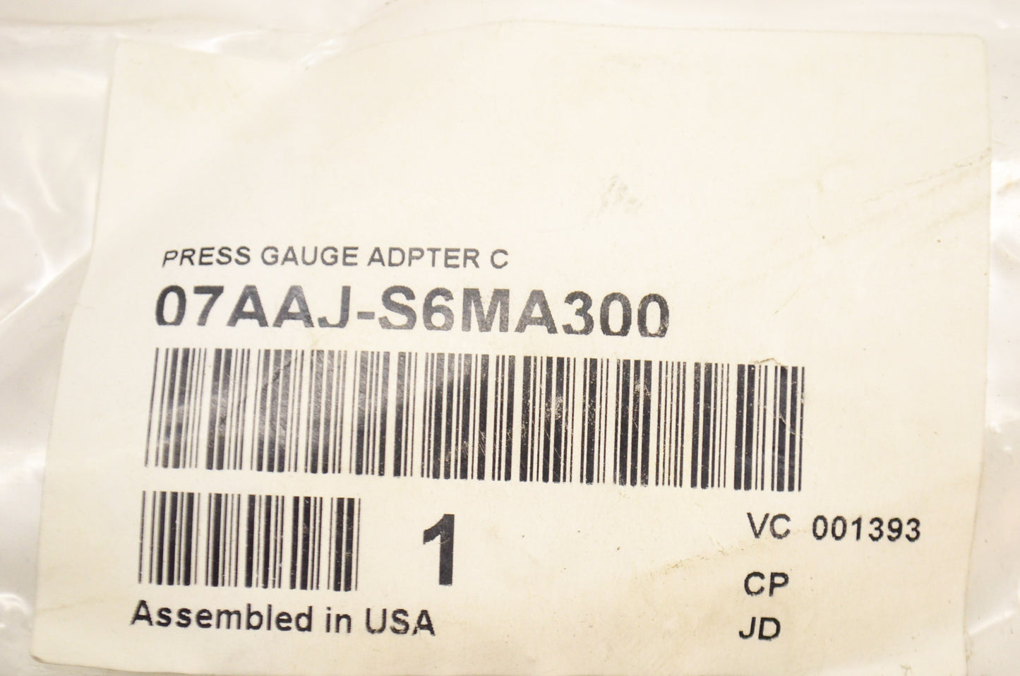 Pressure Gauge Adapter C NOS