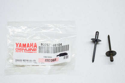 OEM Yamaha 90267-48104-00 Blind Rivet Qty 2 NOS
