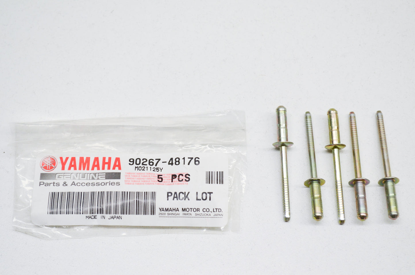 OEM Yamaha 90267-48176-00 Blind Rivet Qty 5 NOS