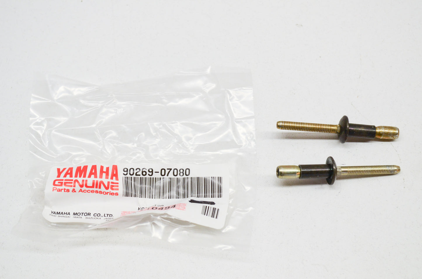 OEM Yamaha 90269-07080-00 Rivet Qty 2 NOS
