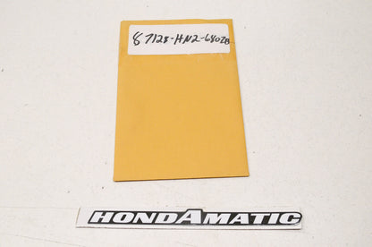 OEM Honda 87128-HN2-680ZB Mark (Type 2) NOS