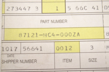 OEM Honda 87121-HC4-000ZA Side Mark (Type 1) NOS