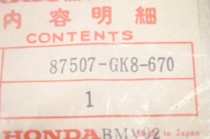 OEM Honda 87507-GK8-670 Upper Level Label NOS