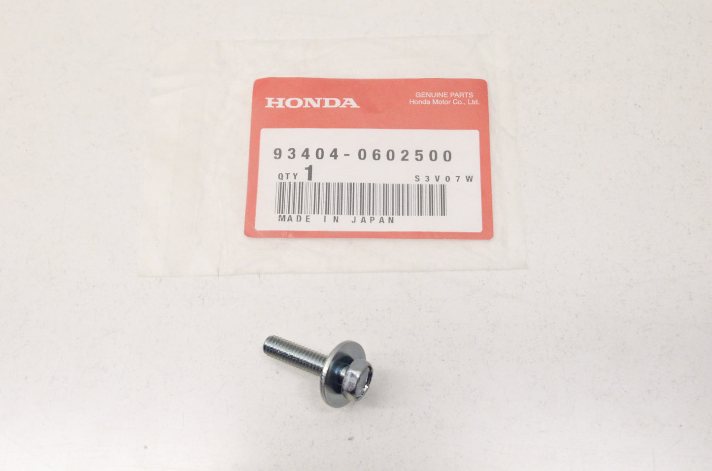OEM Honda 93404-0602500 Washer Bolt 6X25 NOS