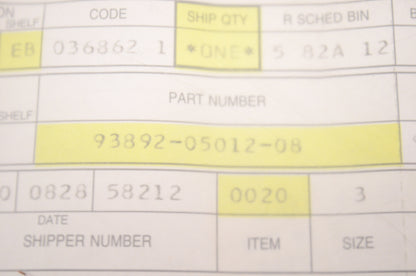 OEM Honda 93892-05012-08 Washer Screw (5X12) NOS