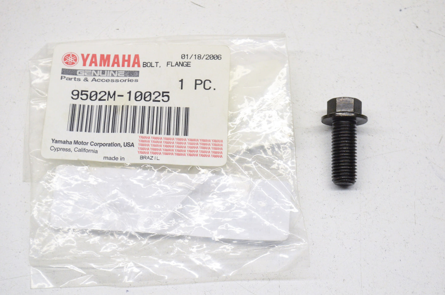 OEM Yamaha 9502M-10025-00 Small Flange Bolt NOS