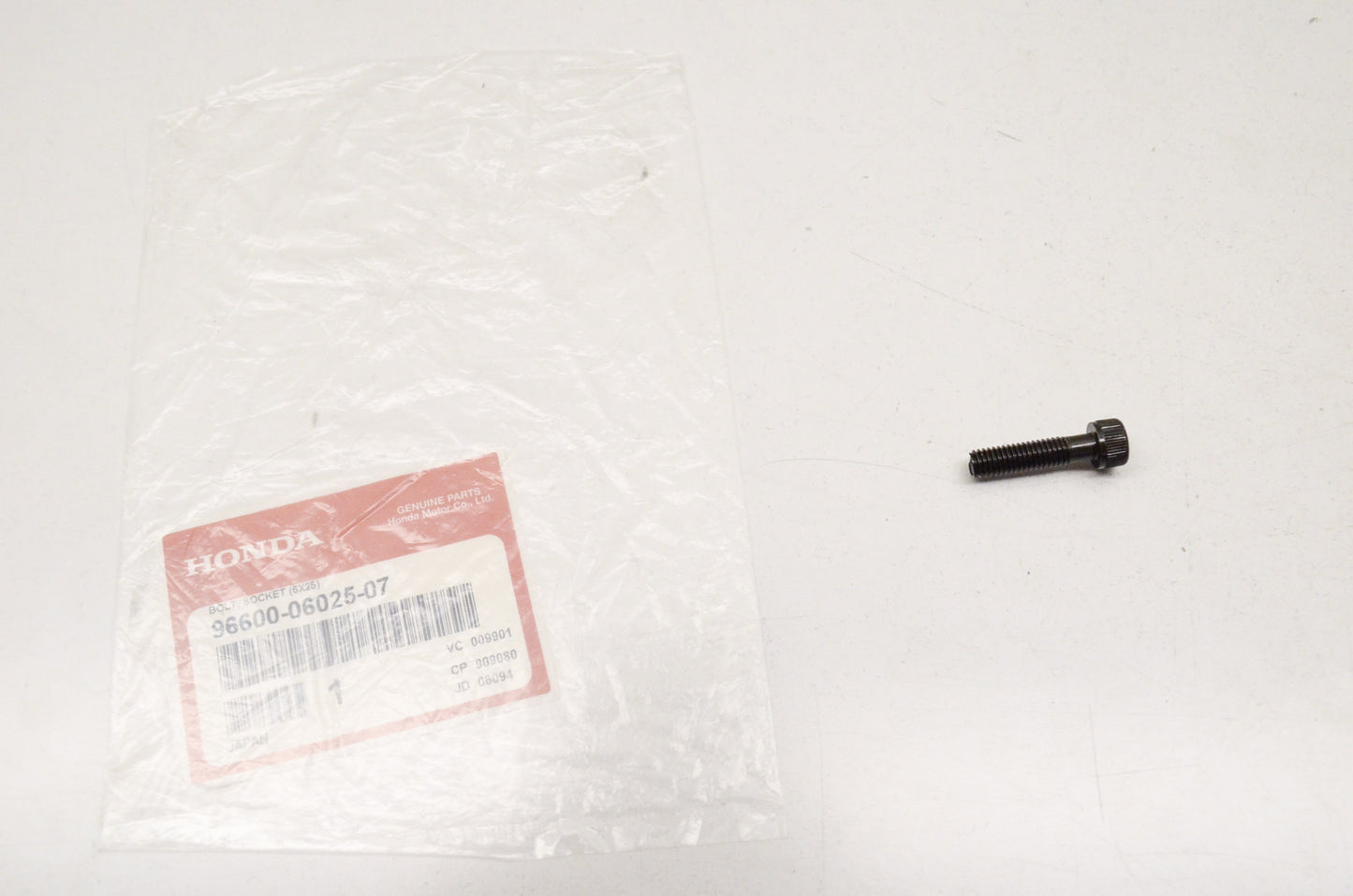 OEM Honda 96600-06025-07 Socket Bolt (6X25) NOS