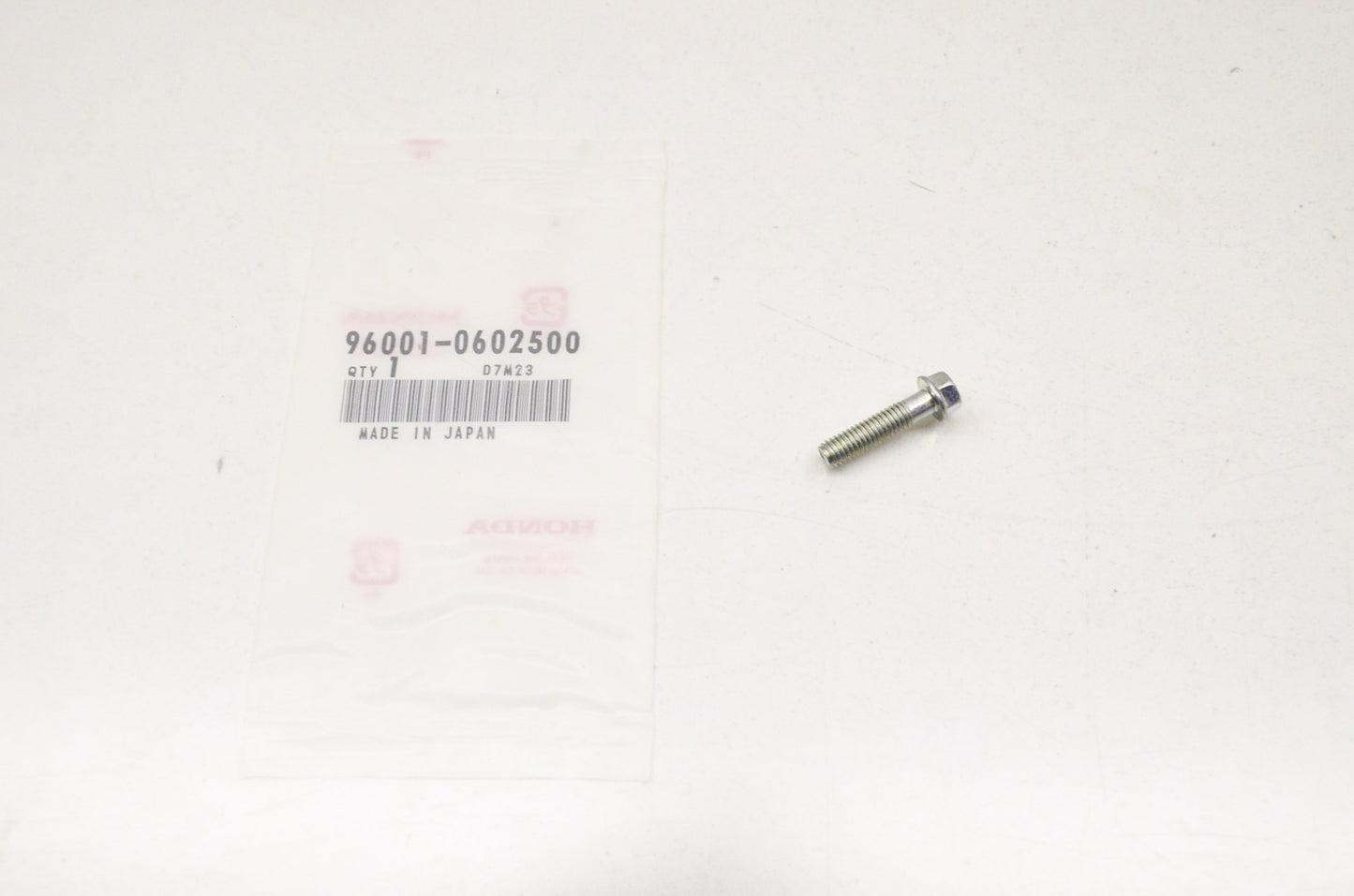 OEM Honda 96001-06025-00 Flange Bolt (6X25) NOS