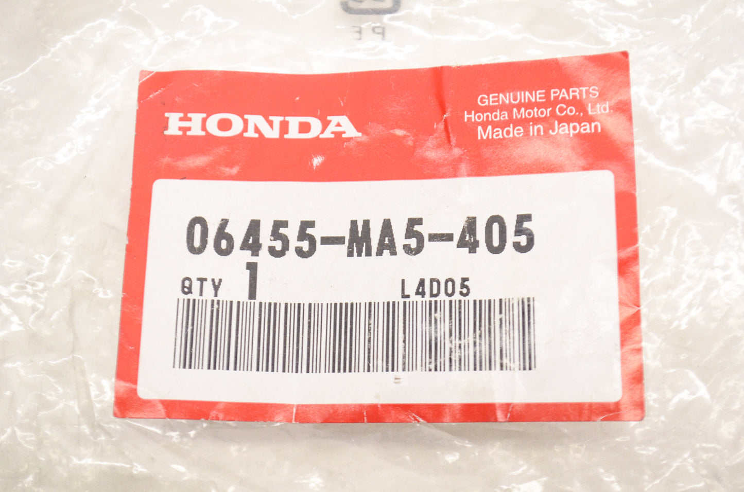 OEM Honda 06455-MA5-405 Brake Pad Kit NOS
