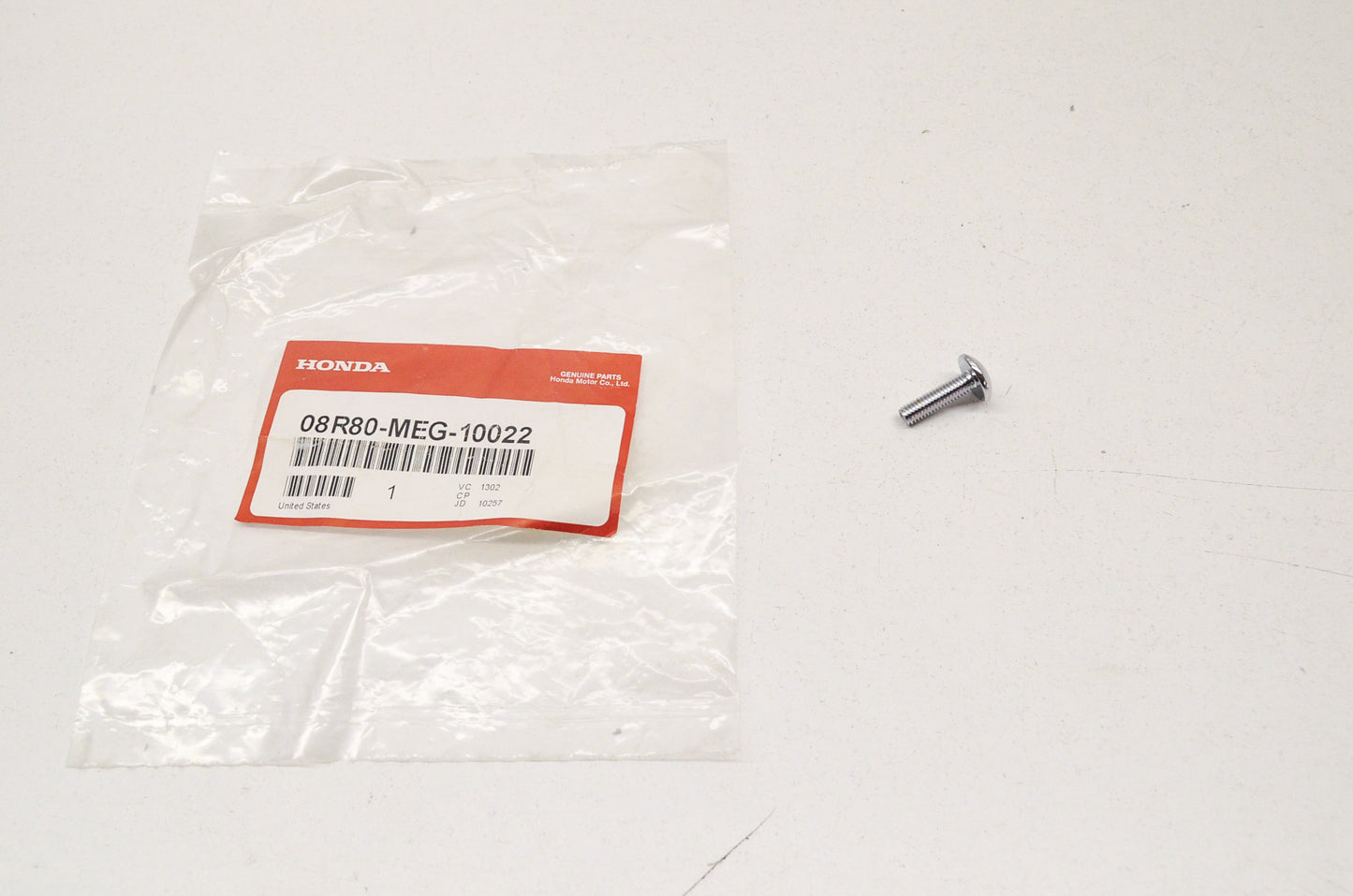 OEM Honda 08R80-MEG-10022 Screw (6X22) NOS