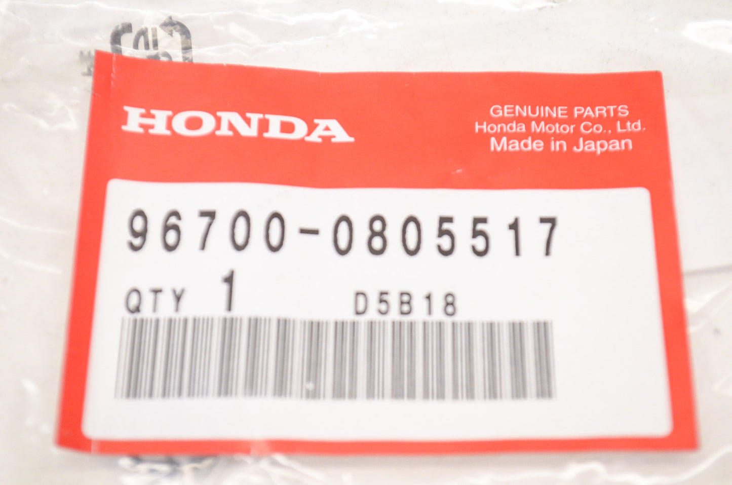 OEM Honda 96700-08055-17 Socket Bolt (8X55) NOS