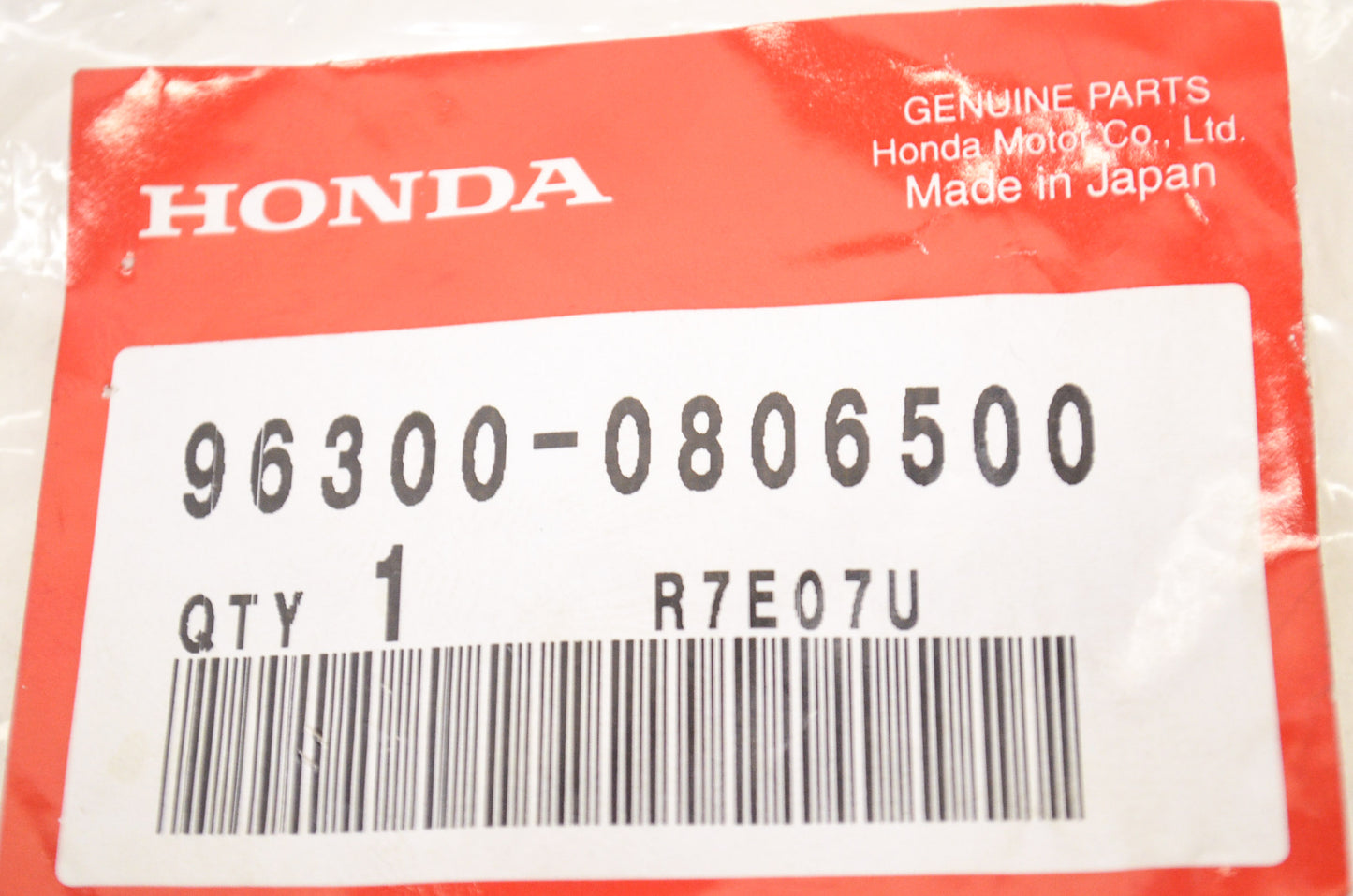 OEM Honda 96300-08065-00 Flange Bolt (8X65) NOS