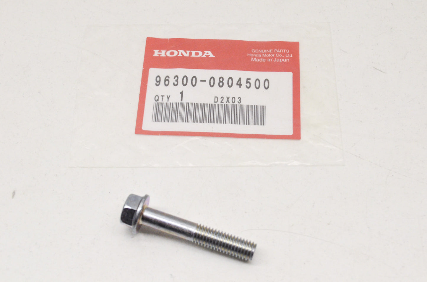 OEM Honda 96300-08045-00 Flange Bolt (8X45) NOS