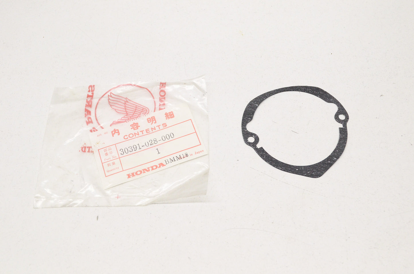 OEM Honda 30391-028-000 Point Cover Gasket NOS
