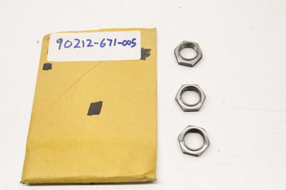 OEM Honda 90212-671-005 Nut (10mm) Qty 3 NOS