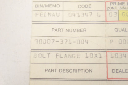 OEM Honda 90007-371-004 Check Bolt NOS
